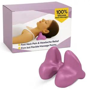Trigger Point Neck Massager for Relieving Shoulder and Cervical Spine Pain, Silicone Occipital Release Tool