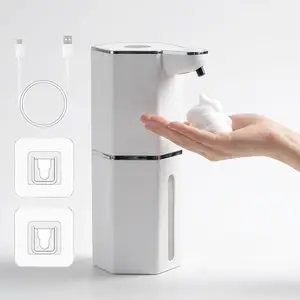 Automatic Foaming Soap Dispenser Touchless USB Rechargeable Electric Wall Mounted 4 Levels Adjustable Foam Pump for Bathroom Kitchen Dish Soap Leak Proof  – Perfect Gift for Home outdoorfun