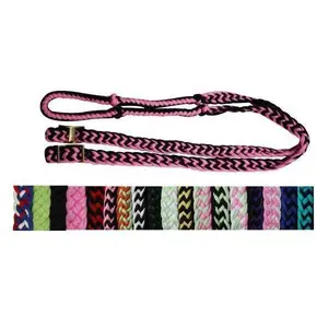 Braided Nylon Barrel Reins with Easy Grip Knots