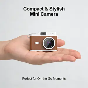 New 1080P Mini Keychain Camera Retro Micro with 32GB Card,  Retro Snap Digital Camera 6 Filters,0.96'' HD Tiny Vintage Video Recorder for Travel Study Outdoor Activities