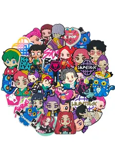 Random 30-100pcs Korean Music Devil Hunter PVC Shoe Accessories, Charm Accessory, Unique Fashion Gift, Fun Pattern DIY Accessories, Multifunctional Detachable Shoes