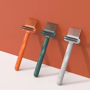 Comb & Hairbrush Cleaner Set (3 Counts) ，Dual-Tool Mini Rake/Bristle Brushes to Remove Hair, Dust & Product Build-Up from Combs & Brushes ， Portable, Reusable, Professional or Home Use