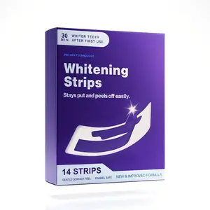 42pcs/set Teeth Brightening Strips,Whitening Sessions，Safe for Enamel，Non Sensitive Teeth