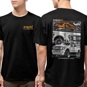 FSD17 T-Shirt – Custom Truck and Turbocharger Graphic for Diesel Enthusiasts, Built for Street Style and Performance Culture, Unisex Fit for Power