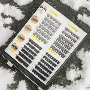 THE BLACK BOX Ultimate Lash Kit with 4 Styles Glue Remover Tweezers Scissors for Versatile Looks Natural to Bold Daily Volume