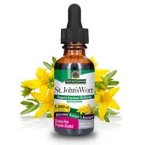 Nature's Answer St. John's Wort Extract with Organic Low Alcohol - 1 Fluid Ounce | Mood-Supporting Herb | Liquid Supplement | Natural Remedy