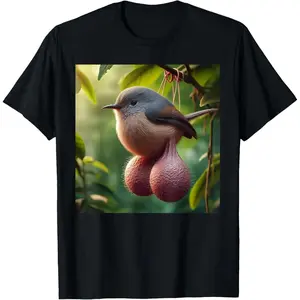 Balls Bird Meme Funny T-Shirt Casual Style Tee Casual Streetwear Top