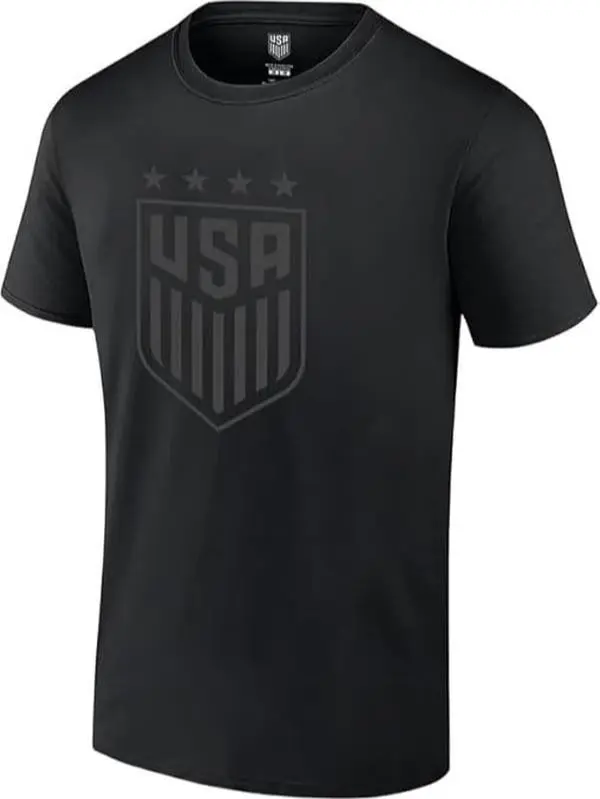 U.S. Soccer Federation USWNT Adult Logo T-Shirt - Blackout Design