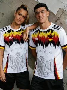 Men Women Youth Germany Football Jersey Set, Football Kits, Comfortable Round Neck Tee, Ideal for Team Support Training Daily Exercise Gift