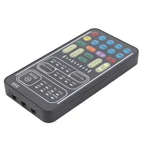 I9 Voice Changer Set Multifunction Portable Recording Mini Sound Card for Game Anchor Recording Computer