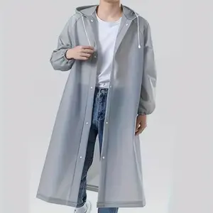 Waterproof Windproof Adult Raincoat, Full Body Coverage Outdoor Activity Poncho, Portable Lightweight Rain Gear for Men & Women