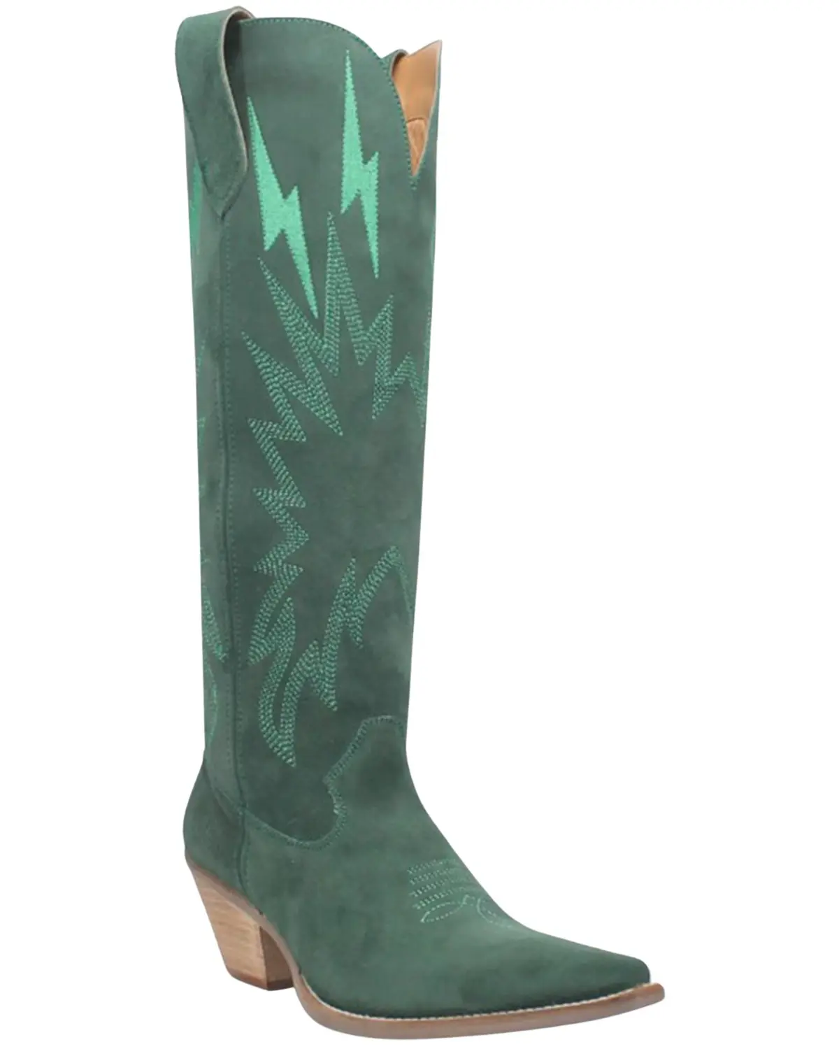 Dingo Women's Women'S Thunder Road Western Performance Boot Round Toe - Di597-Green