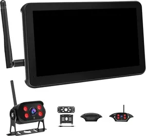 Wireless RV Backup Camera with 7" Touch Screen Monitor, Compatible with Furrion Pre-Wired, 1080P Digital Rear View Cam System for Truck Trailer Camper, 4-Channel Support, Night Vision