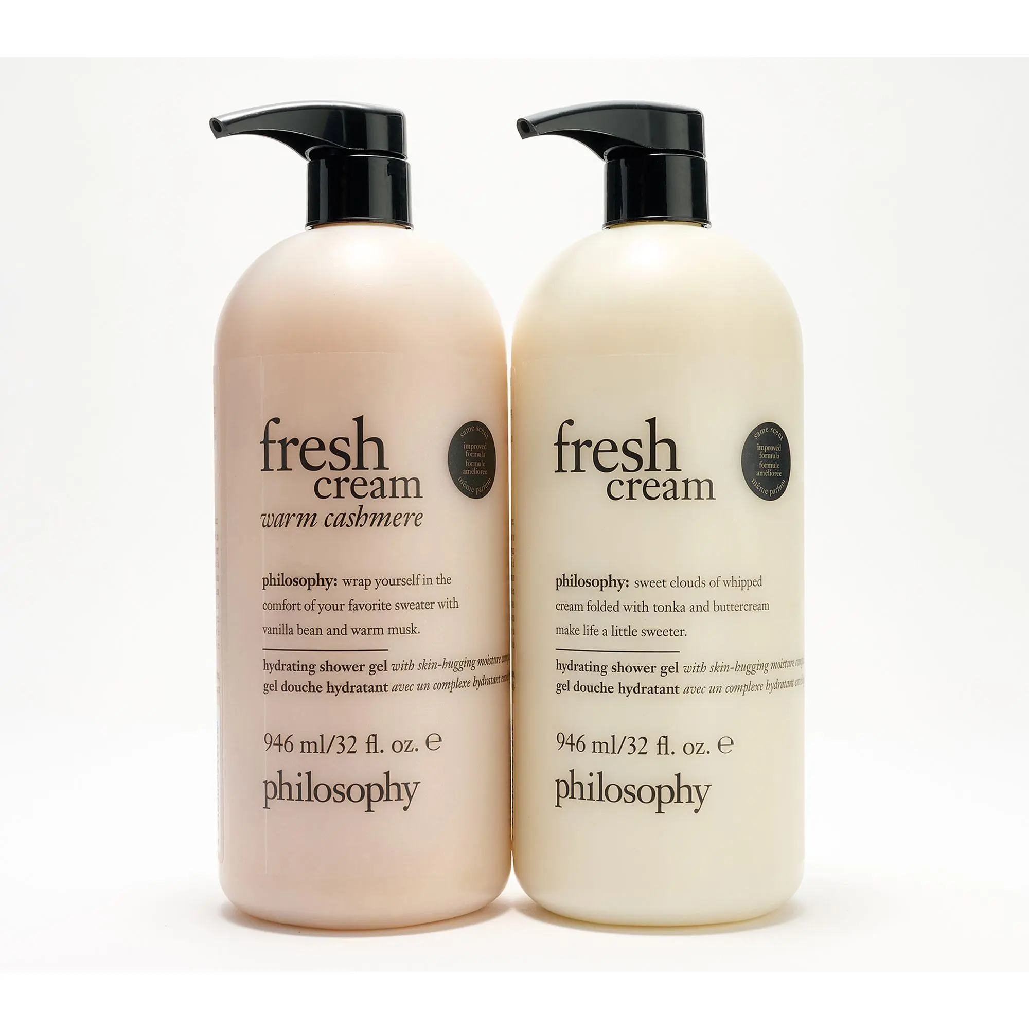philosophy super-size fresh cream & warm cashmere shower gel duo philosophy super-size fresh cream & warm cashmere shower gel duo