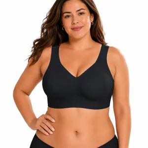 Jelly Bras Women’s Seamless Lift Bra, Wireless Push-Up, No Underwire, Full Coverage, Plus Sizes, Comfortable and Supportive Sports T-Shirt Bra