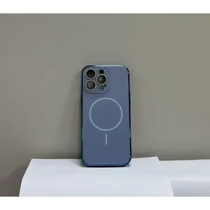 Magnetic Matte Case for iPhone 11/12/13/14/15/16/17 Pro Max,17Air,14/15/16 Plus; supports wireless charging, camera protection, anti‑fingerprint & full‑body drop resistance