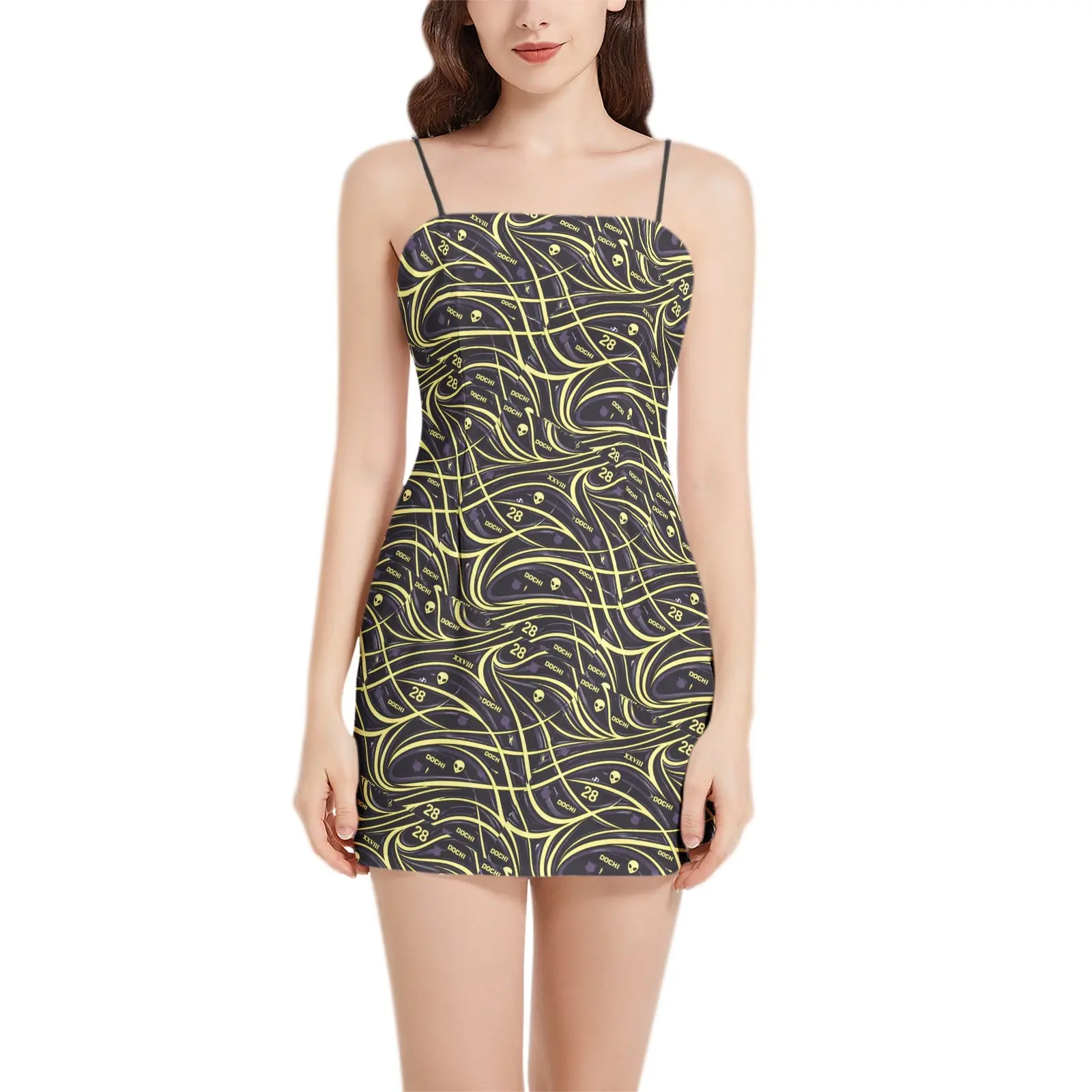 DOCHI Signature Mini Dress - Gold