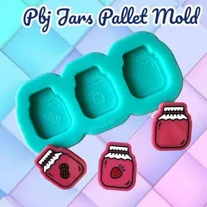 PBJ Jars Pallet Silicone Mold for resin in and epoxy