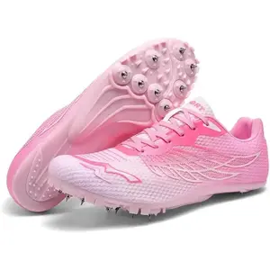 Men's & Women's Track & Field Shoes - High-Performance Mesh-Breathable Racing, Running, & Jumping Spikes for All Ages