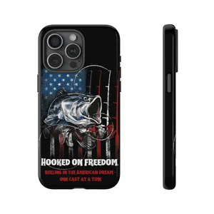 Bass Fishing Phone Case For iphone 17 pro case iphone 16 pro max case 15 14 13 12 11 & Samsung S25 S24 S23 Ultra, Largemouth Bass Phone Cover, Fisherman Gift For Bass Angler