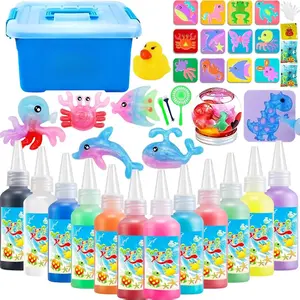 Magic Water Elf Toy Kit|DIY Fairy Water Gel Craft Kits|12 Molds & Magic Gels|Squishy Maker Water Pets|Fun Kids, Water Stuff Toys & Craft Kits Activities.