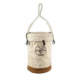 Klein Tools 5104VT Leather Bottom Bucket with Top