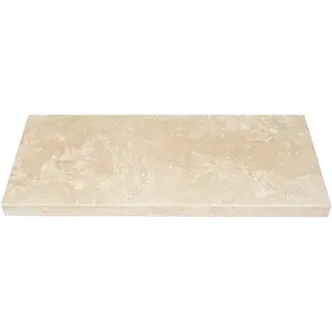 Light Travertine Stone Niche Shelf