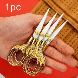 1pc Vintage Embroidery Scissors, Sewing Fabric Cutter, Tailor Shears, Thread Cutting Tool Small Sharp Detail Shears For Craft, Artwork, Needlework Yarn, Handicraft DIY Tool, Thread Snips, Sewing Tools