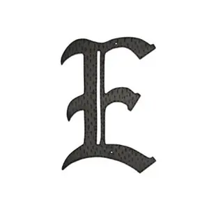 212 MAIN HAM-24-E 24 In. Aluminium Decorative Monogram E Home Accent Sign, Includes Mounting Kit for Wall Display, Hand