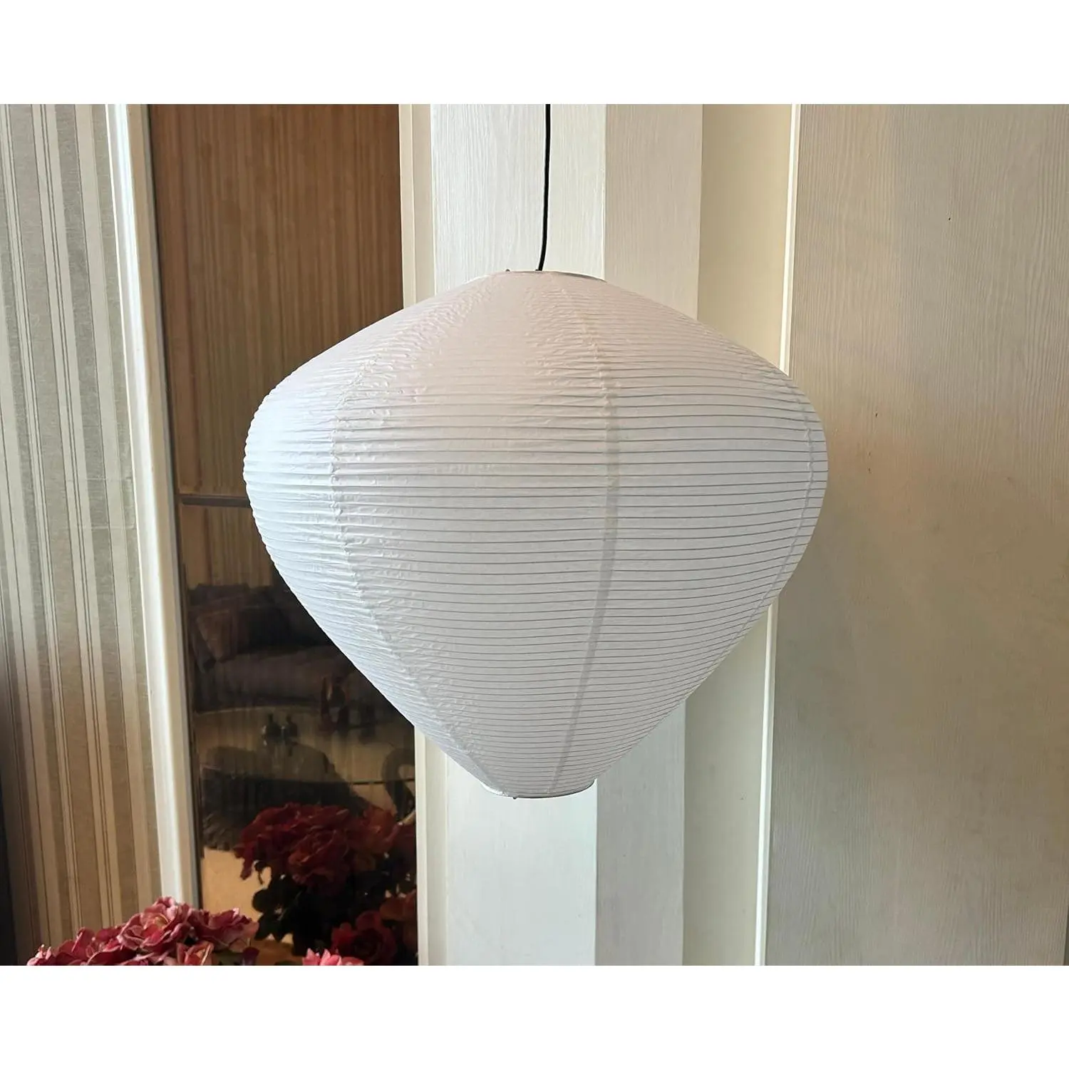 19.69'' White Paper Lanterns Shade Chinese  paper lantern lights Pendant Paper Lamp shade for Wedding Birthday party Living Bedroom Home Decor