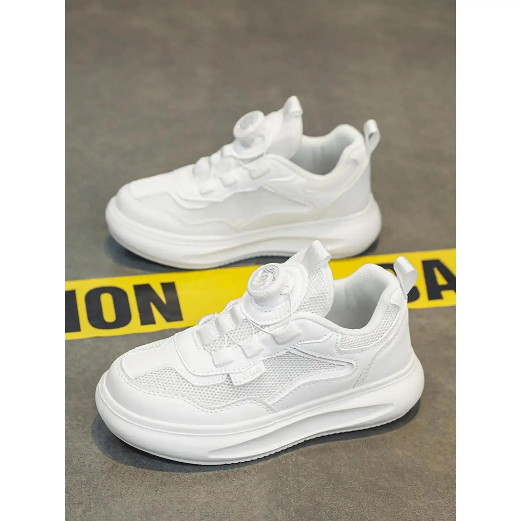 Unisex Tencel Velcro Running Shoes - Sporty, Casual, Comfortable, Breathable, Lightweight Sneakers for Daily Wear