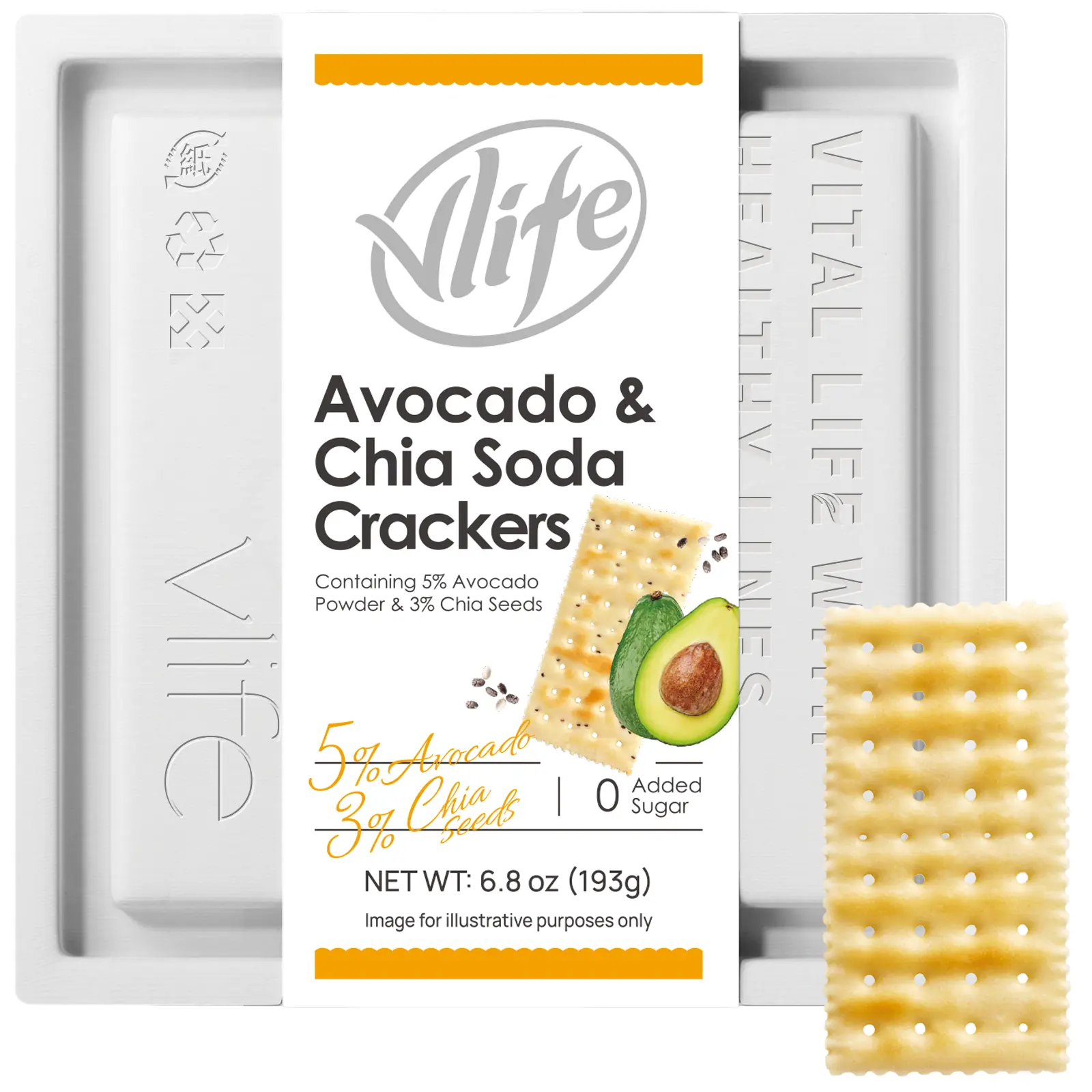 Avocado & Chia Seeds Soda Crackers