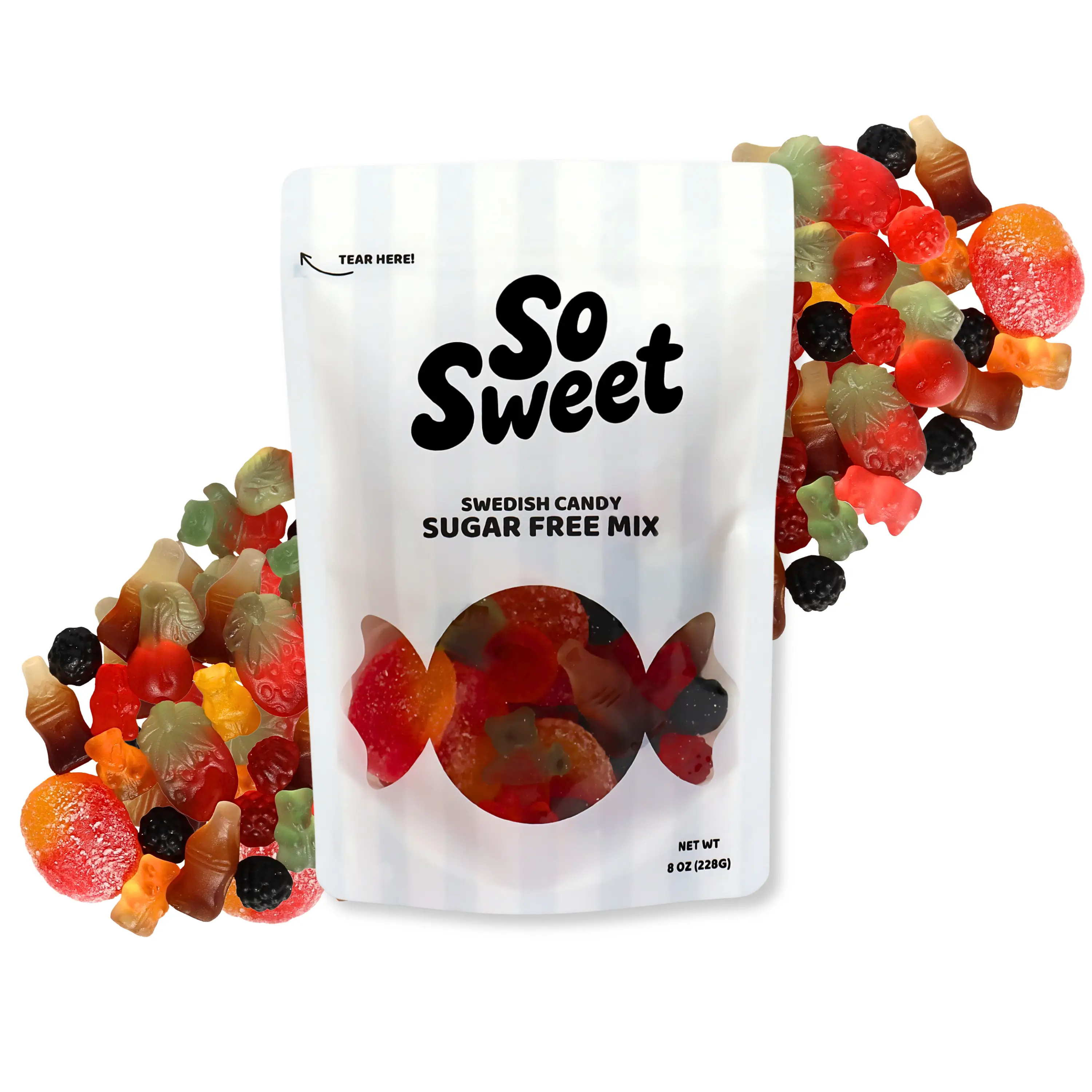 SoSweet Swedish Candy 100% Sugar Free Mix (1/2lb) SoSweet Swedish Candy 100% Sugar Free Mix (1/2lb)