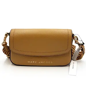 Marc Jacobs Groove 2.0 w/ Webbing SLG Chic Everyday Mini Bag in Textured Leather with Adjustable Strap and Iconic Logo Detail