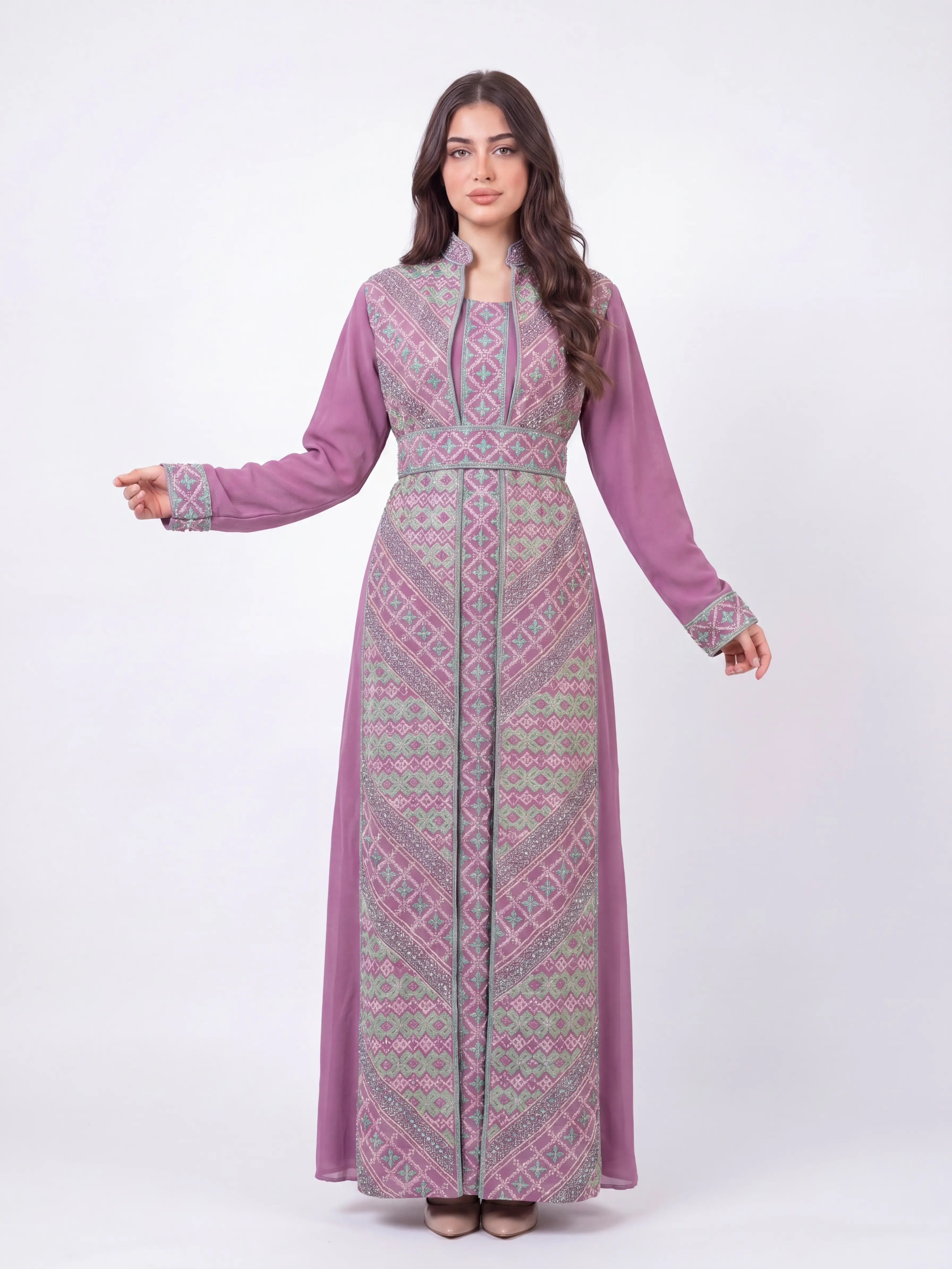 Jameelah Set - Women's Embrodiered Palestinian Thobe, Dress, Abaya- Perfect for Eid, Ramadan, Gifts for Her