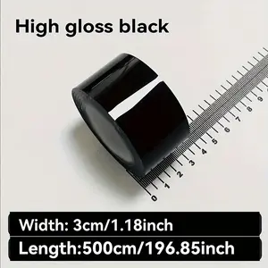 Car door edge protective film glossy surface, packaging tape, with self-adhesive universal, car window decorative film tape, suitable for car interior, hood, roof