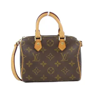 Pre-owned Louis Vuitton Canvas Shoulder Bags Nano Speedy Monogram Boston Bag