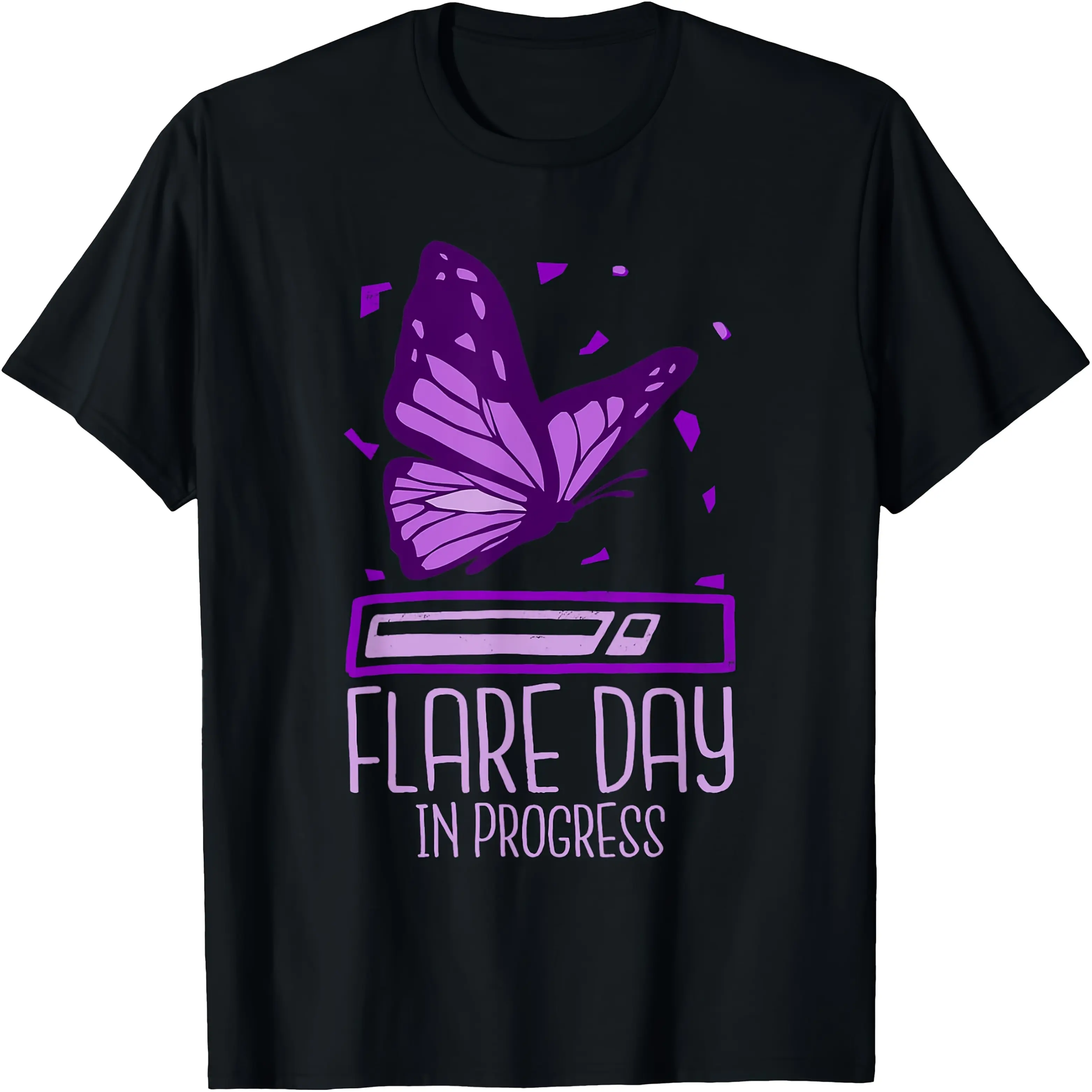 Men's 100% Cotton Soft Regular Fit Casual Short-Sleeve Graphic T-Shirt - Fabric, Fibromyalgia Awareness Regular Print with Cartoon Pattern, Round Neck, Machine Washable, Office/Outdoor Use, Sizes 2XL,3XL,5XL,Halloween Top