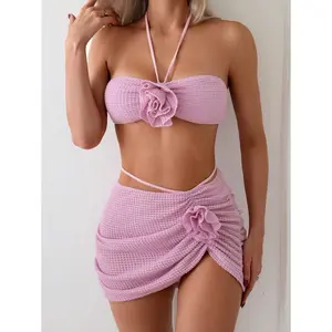 Cherry Blossom Pink Flower Swimsuit, Perfect for Photoshoots