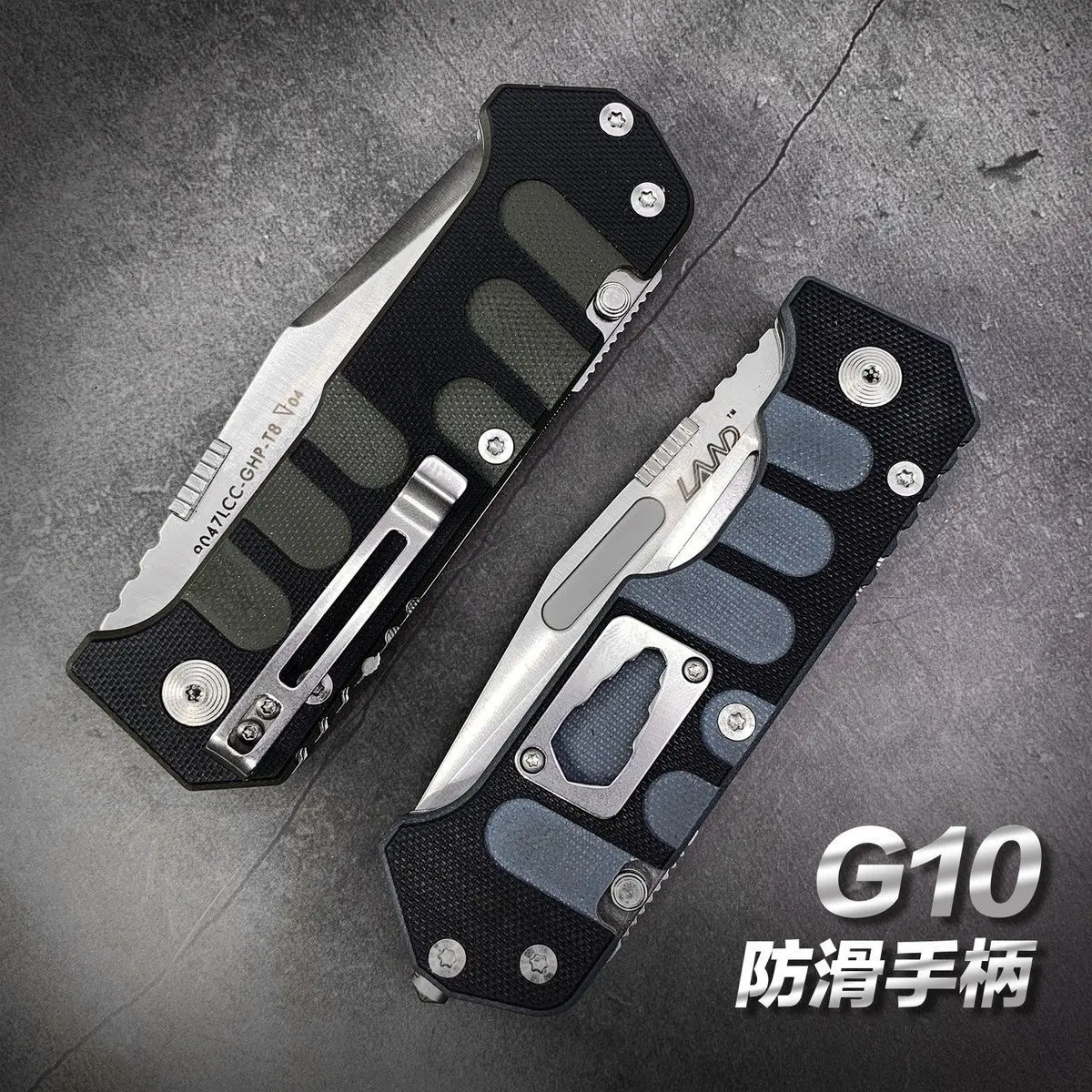 LAND 9047 RESCUE FOLDING KNIVES 8Cr14 Folding Multi-Function Survival Camping Daily Use Folding Saw Tool Knife Multifunctional Pocket EDC Multitool Emergency Tool