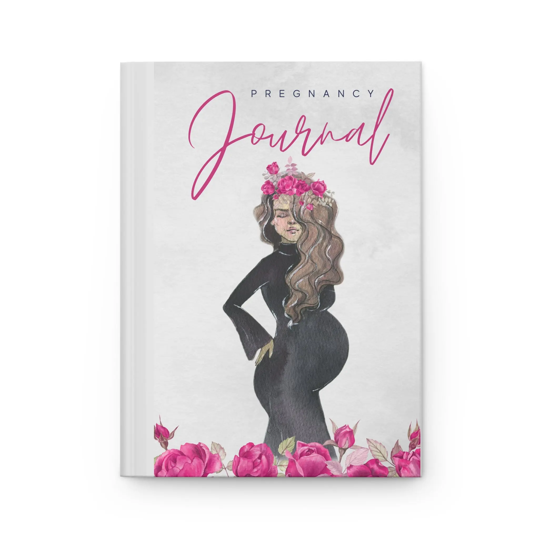 Pregnancy Journal with Floral Design, Expecting Mother Gift, Baby Memory Keeper, Pregnancy Keepsake, Milestone Journal
