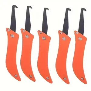 5pcs Tile Gap Scraper Blades, Tile Repair Tool Hooks, Manual Cleaning Removal of Old Cement Mortar, Home Improvement Tools