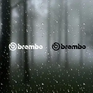 Brembo Car Sticker Decal Vinyl Patch for Doors Windows Laptops Bags Furniture Bumpers, Durable Adhesive Material, Ca Prop 65 Compliant, Vinyl Decals