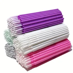 50pcs Disposable Microbrush Applicators for Eyelash Extensions - Soft, Precise Cleaning Brushes with ABS Plastic Handles and Polyester Bristles, Isolated from Scented Products, Beauty Makeup Brushes & Tool, Cosmetics