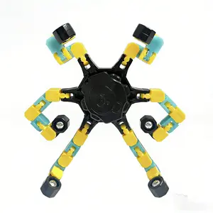 Transformable Fidget Spinner DIY Robot Toy, Stress Relief Desk Accessory, Educational Transforming Toy for Teens & Adults, Ideal Gift