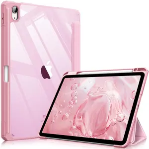 For Apple IPad 12th A19 11 Inch 2026/A16 11th 2025/IPAD Air 8/7/6/5/4 11 13 Inch/10th 10.9 A2696 10.2 mini6 mini7 A17pro 11 13 M3 M2 M4 Pro 11 12.9 pad case with Pencil Holder, Trifold Stand Protective Cover, Auto Wake/Sleep