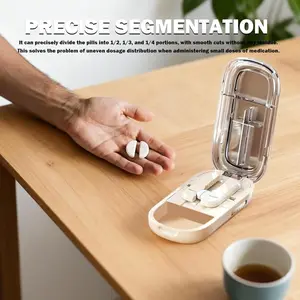 Pill Cutter,Adjustable Pill Cutter,Small and Tiny,with Improved Sharp Blade, Professional Portable Pills Cutter for Small and Tiny Pills,for Large,Pill Cutter Splitter for Small and Tiny Pills