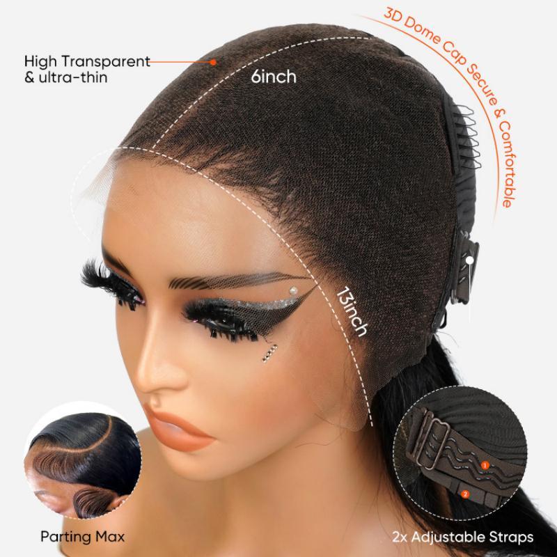 [New In] HD Lace Wig Wiggins Hair Curly 13*6 Lace Front Wigs Deep Parting Space Lace Frontal Wigs Human Hair Pre-Plucked Hairline
