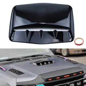 Universal Car Engine Hood Vent Decorative Outlet, Abs Realistic Vent Mask Fake Outlet Car Sticker, Exterior Decoration for Cars, Vehicle Exterior Decoration