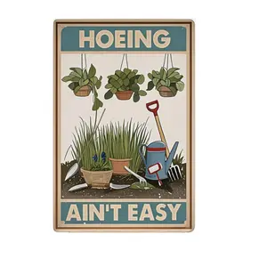 Funny Garden Sign – Humorous Decorative Metal Sign for Plant Lovers, Durable, Waterproof, Suitable for Gardens, Yards, Balconies, Kitchens, Cafes, Farms, and Outdoor Spaces – 8x12 Inchescan be customized with your own design